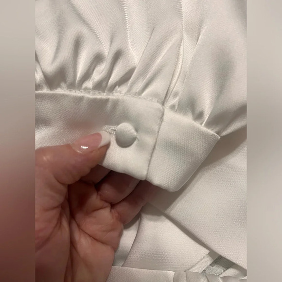 Ieena for Mac Duggal - A2647 Plunging V Neckline Long Sleeve Jumpsuit - Picture 6 of 7